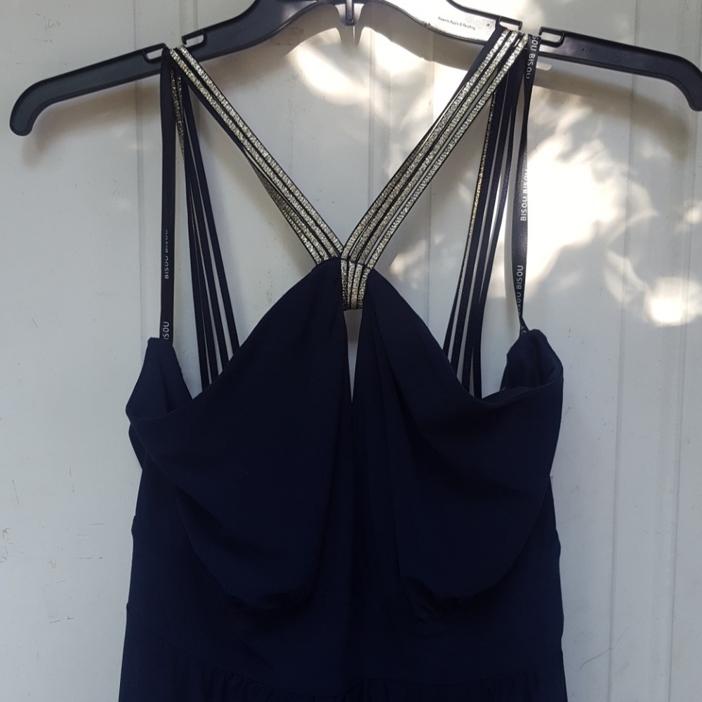 Bisou navy cocktail party dress